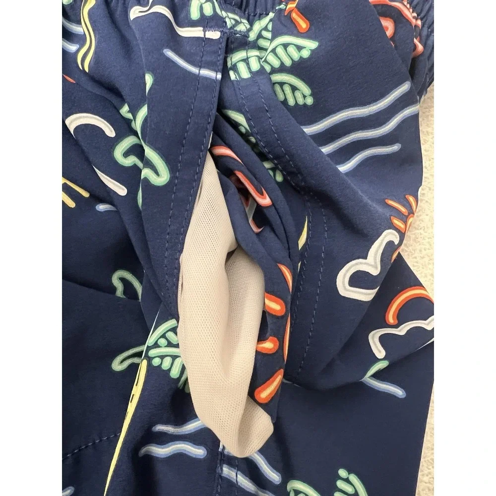 Chubbies The Neon Lights Classic Swim Trunks Sz L Large Shorts Lined 5.5